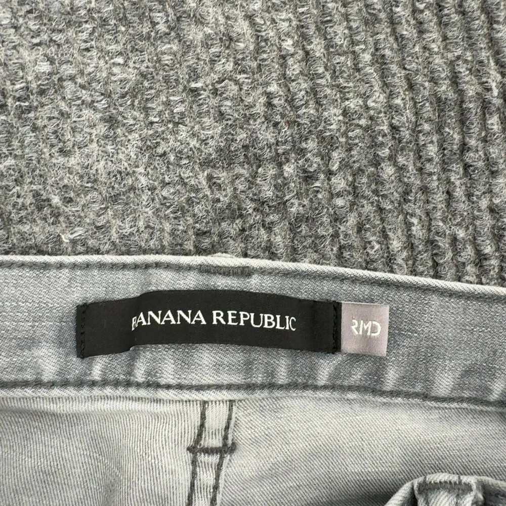 Banana Republic Jeans Mens 32 Gray‎ Cotton Stretch Slim Fit Casual Everyday